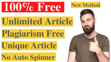 Free Unique Article Generator Tool | Create Unlimited Articles | Instant AdSense Approval