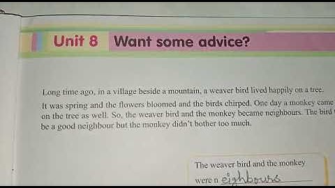 Class 3 Moral Science Chapter 8 Want Some advice?