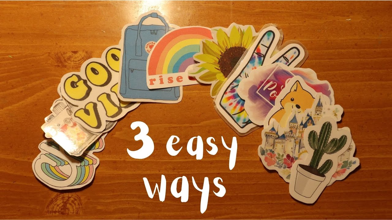 How To Make AESTHETIC Stickers AT HOME - DIY 