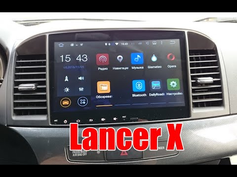 Установка магнитолы на Lancer X (Android 10) + камера заднего вида