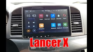 Установка магнитолы на Lancer X (Android 10) + камера заднего вида
