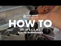 How to set up a burnishing tool and set the diameter on the spindle