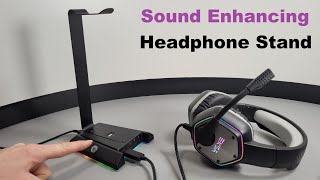 EKSA W1 RGB 7.1 Surround Sound Enhancing Gaming Headset Stand Review -  YouTube