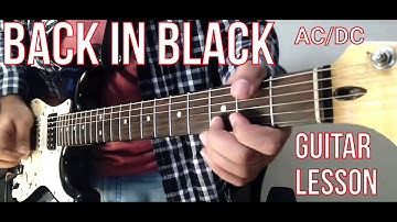 AC/DC - Back In Black - ALL PARTS - Guitar Lesson
