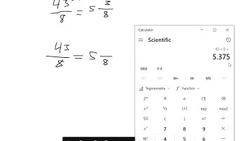 Improper Fractions to Mixed Numbers with Calculator