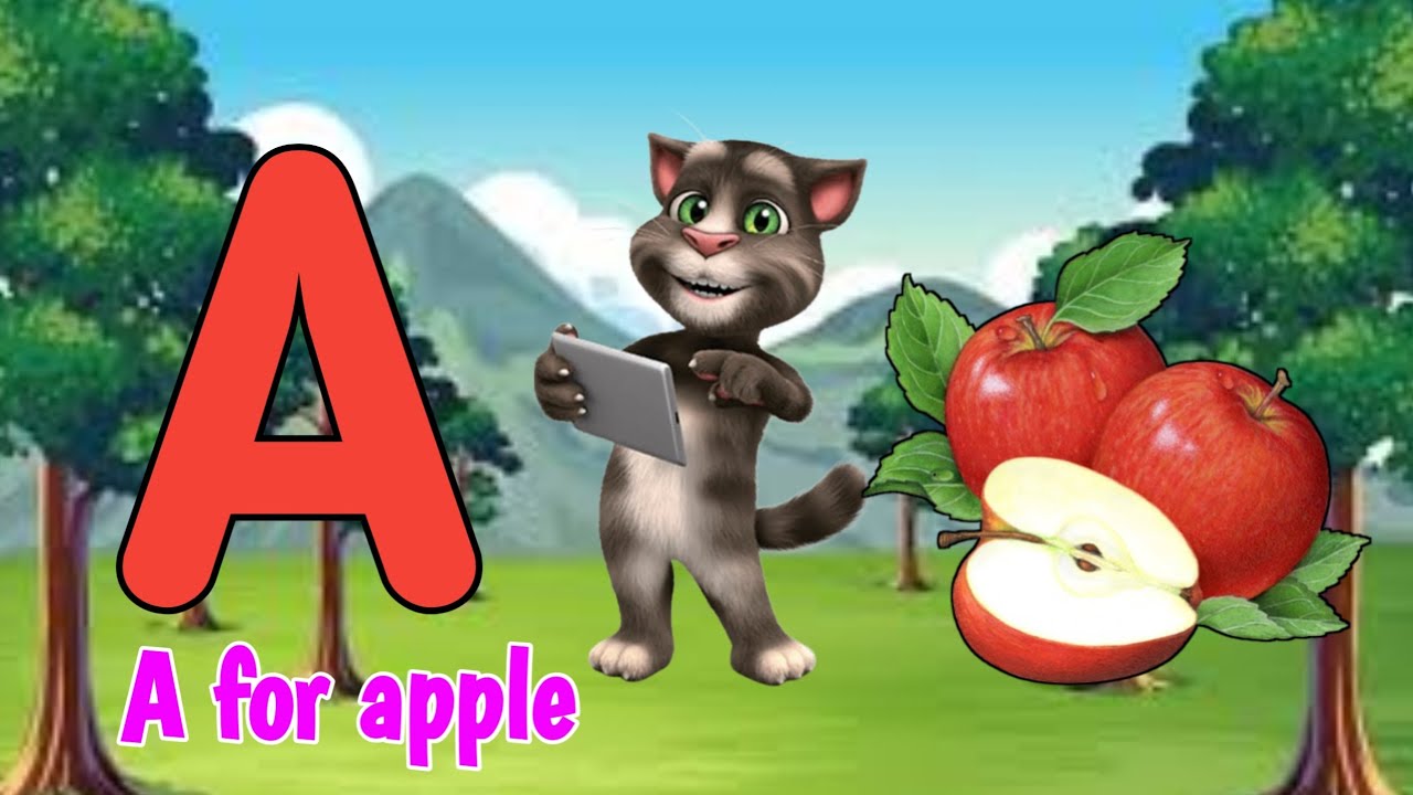 A for apple | अ से अनार | abcd | phonics song | a for apple | 123 ...