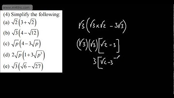 AS Year 1 Maths - Surds 4 - Multiplying out Brackets (expanding brackets) AS A Level Edexcel maths