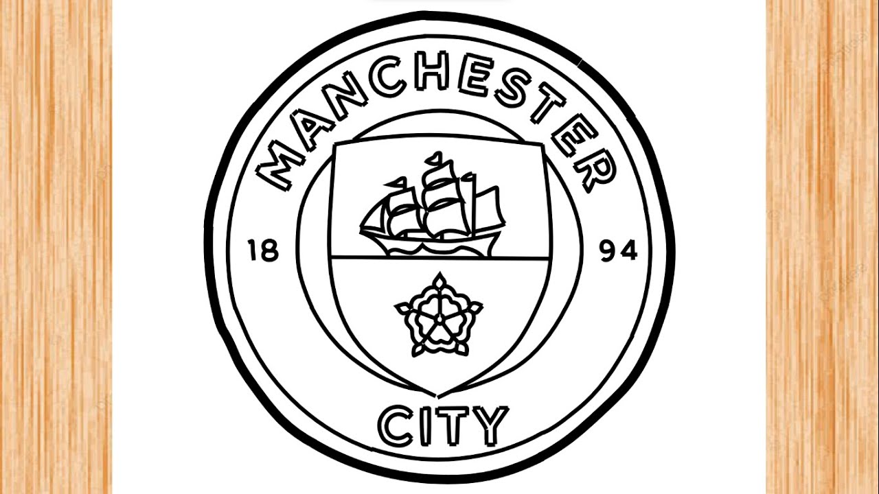 How to Draw Manchester City Logo YouTube