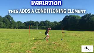 GAA GK #44 Diamond Cone Footwork\/Conditioning Drill