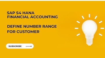 SAP FI-Configuration | Define Number Range for Customer | Transaction Code OBA7