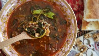 Lentil Purslane Soup Recipe - Armenian Cuisine - Heghineh Cooking Show