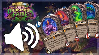 Hearthstone - All Legendary Play Sounds, Music, Subtitles! (Classic ~ Madness at the Darkmoon Faire)