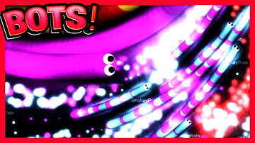 Snakey Rain Bots Gameplay! in SLITHER.IO