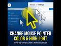 How to Change Mouse Cursor Color & Highlight | Excel hack