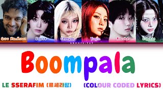 LE SSERAFIM 'BOOMPALA' FT. GURU RANDHAWA (COLOUR CODED LYRICS ENG_ROM_HAN)