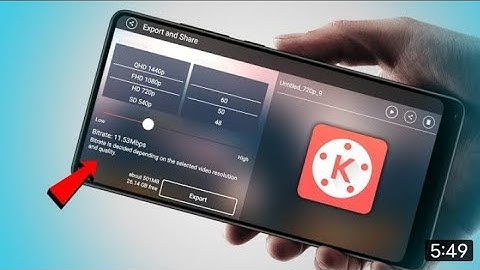 Kinemaster Export Resolution Problem Solved 720p 1080p