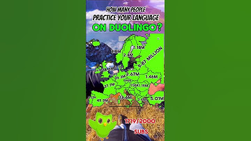 How many people practice your language on Duolingo? #mapping #geography