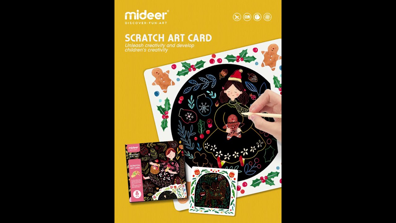 Mideer Scratch Art Kit
