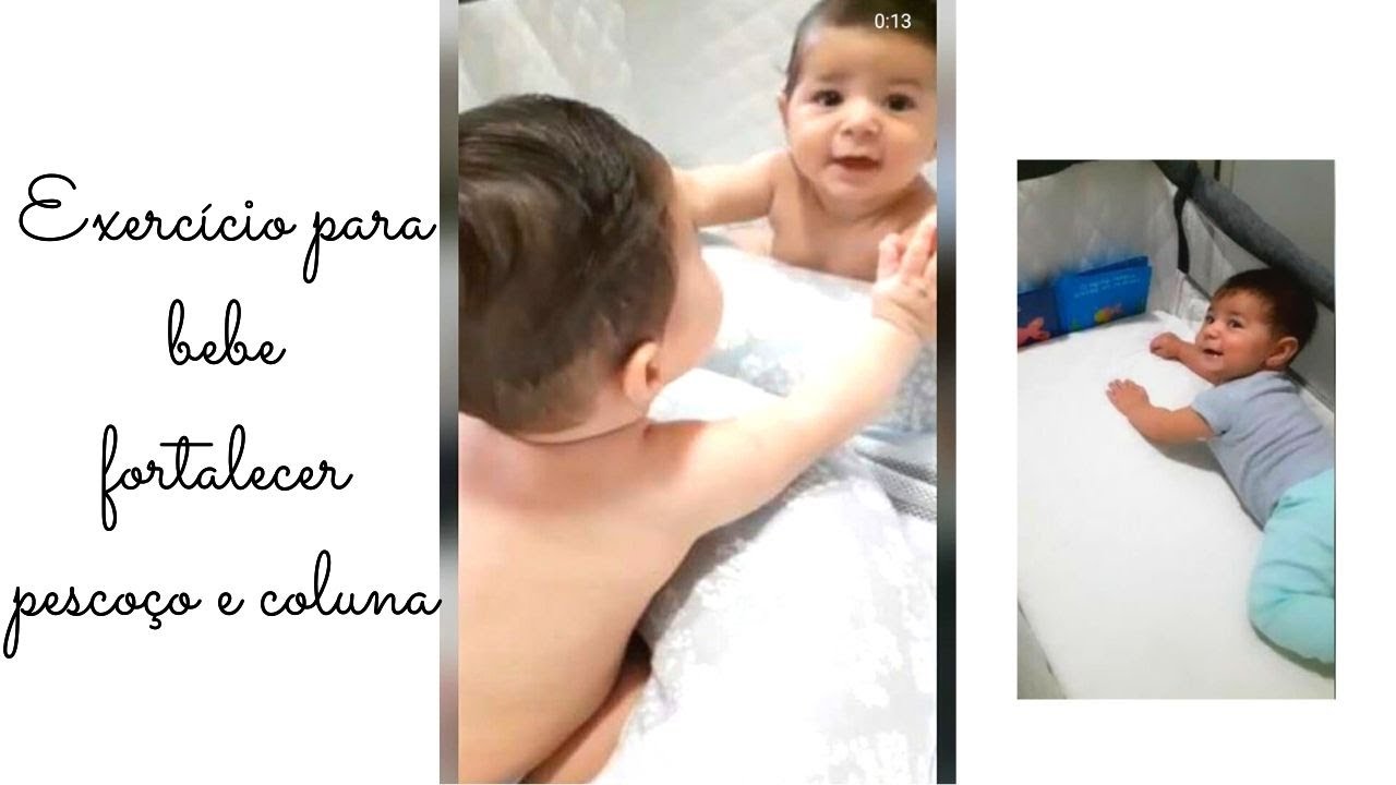 exercício para bebe fortalecer coluna e pescoço do bebe #Shorts - YouTube