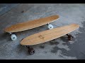 How To Make A Longboard Deck | Hardwood Composite Construction From Old Ski Cores