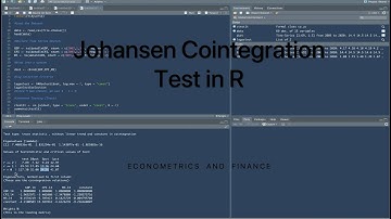 Johansen Cointegration Test in R