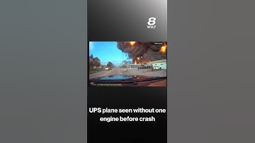 UPS plane seen without one engine before crash