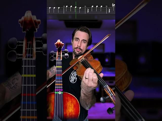 🎻 Gravity Falls Intro Violin Tutorial with Sheet Music and Violin Tabs🤘 class=