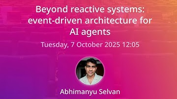 Beyond reactive systems: event-driven architecture for AI agents