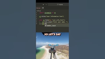 How to create a form in Streamlit Python