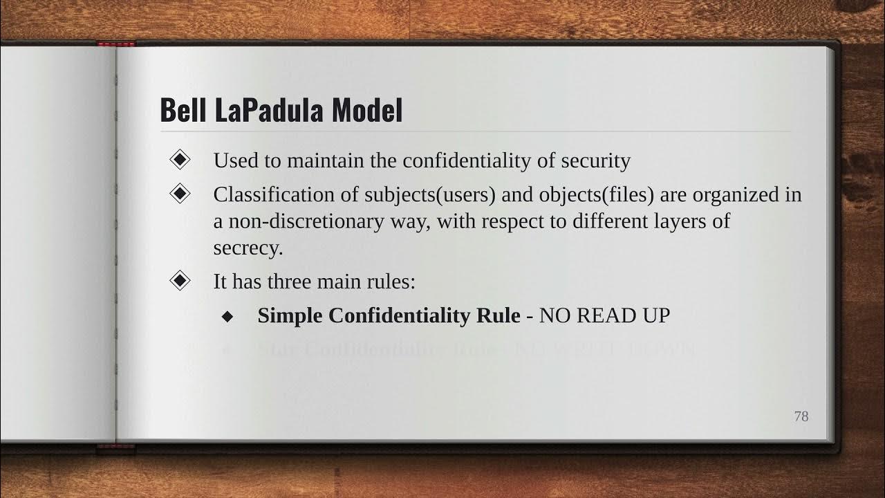 #30 Bell–LaPadula model | Introduction To Classic Security Models