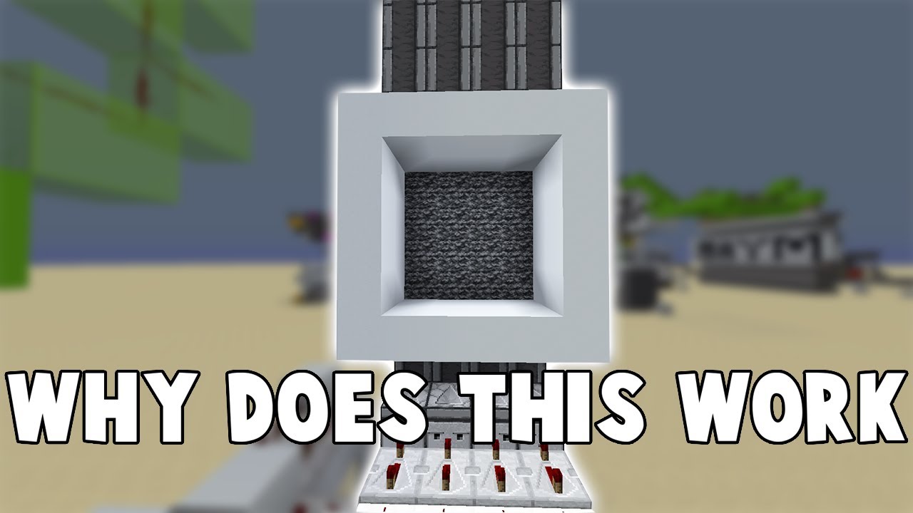 Minecraft Flush 4x4 Bedrock Piston Door - YouTube