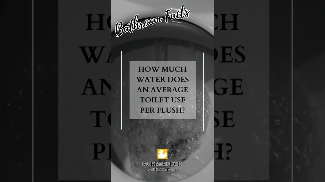 how much water does a toilet use per flush. 