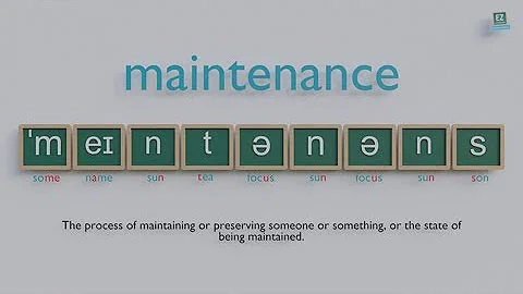 How to pronounce maintenance ?