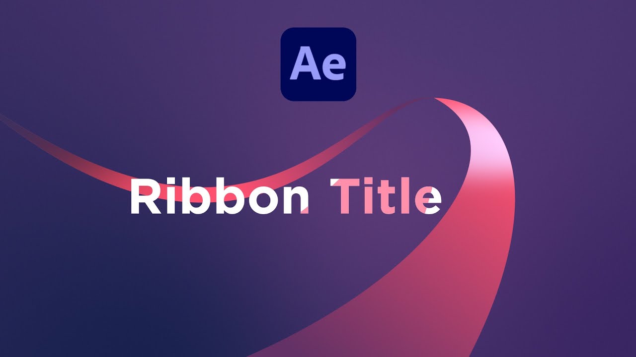 Fake 3d Ribbon Title Animation After Effects Tutorial Youtube