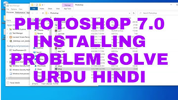 #Photoshop #Adobe #photoshop7.0 Photoshop 7.0 not install problem solve Urdu Hindi tutorial