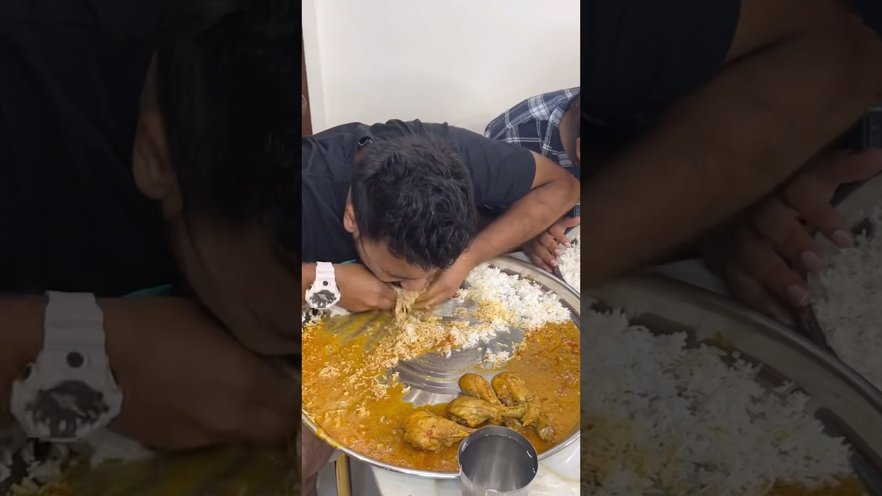6KG FASTEST CHICKEN LEG PIECE RICE EATING CHALLENGE🔥3 भारतीय भुक्कड़😱 