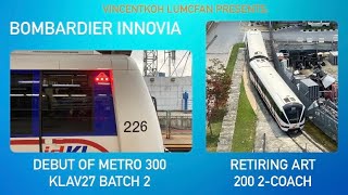 As another 2-coach retires, another new train debuts in April 2024 LRT Kelana Jaya Line #rapidkl