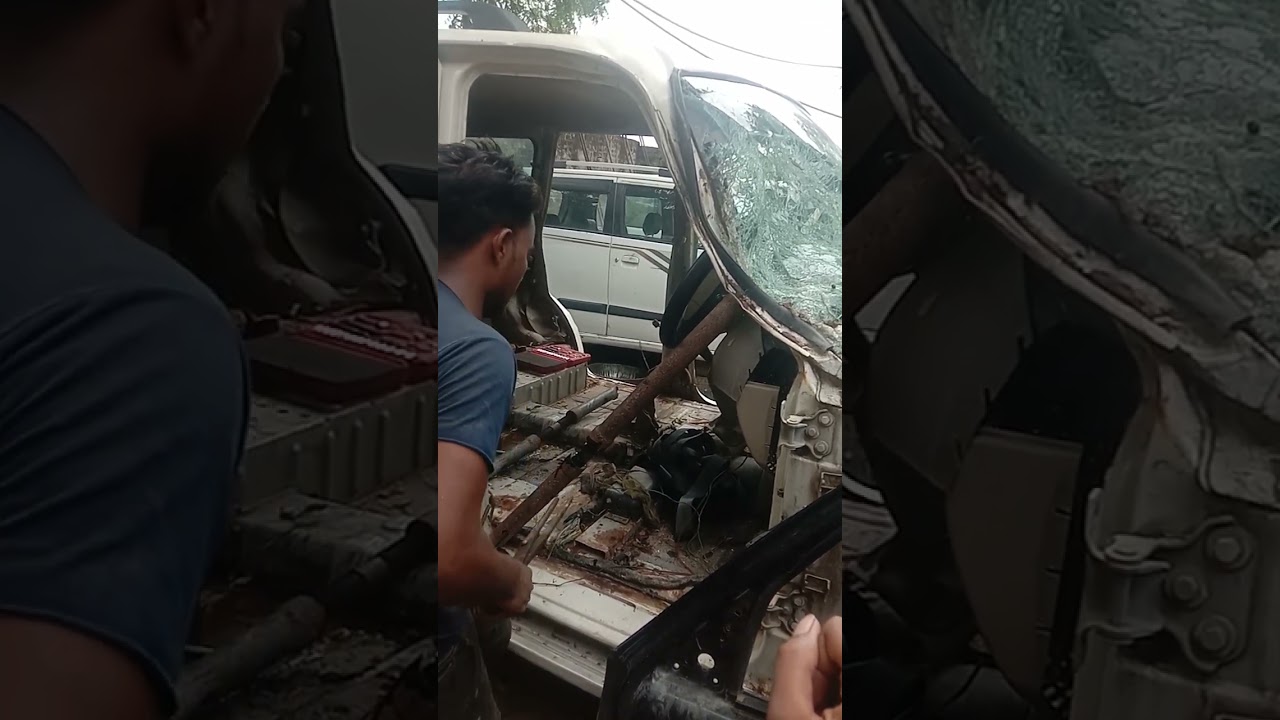 Scorpio accident repair work ##