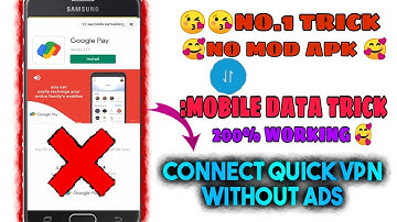 CONNECT QUICK VPN WITHOUT AD |EASY TRICK |💯 WORKING
