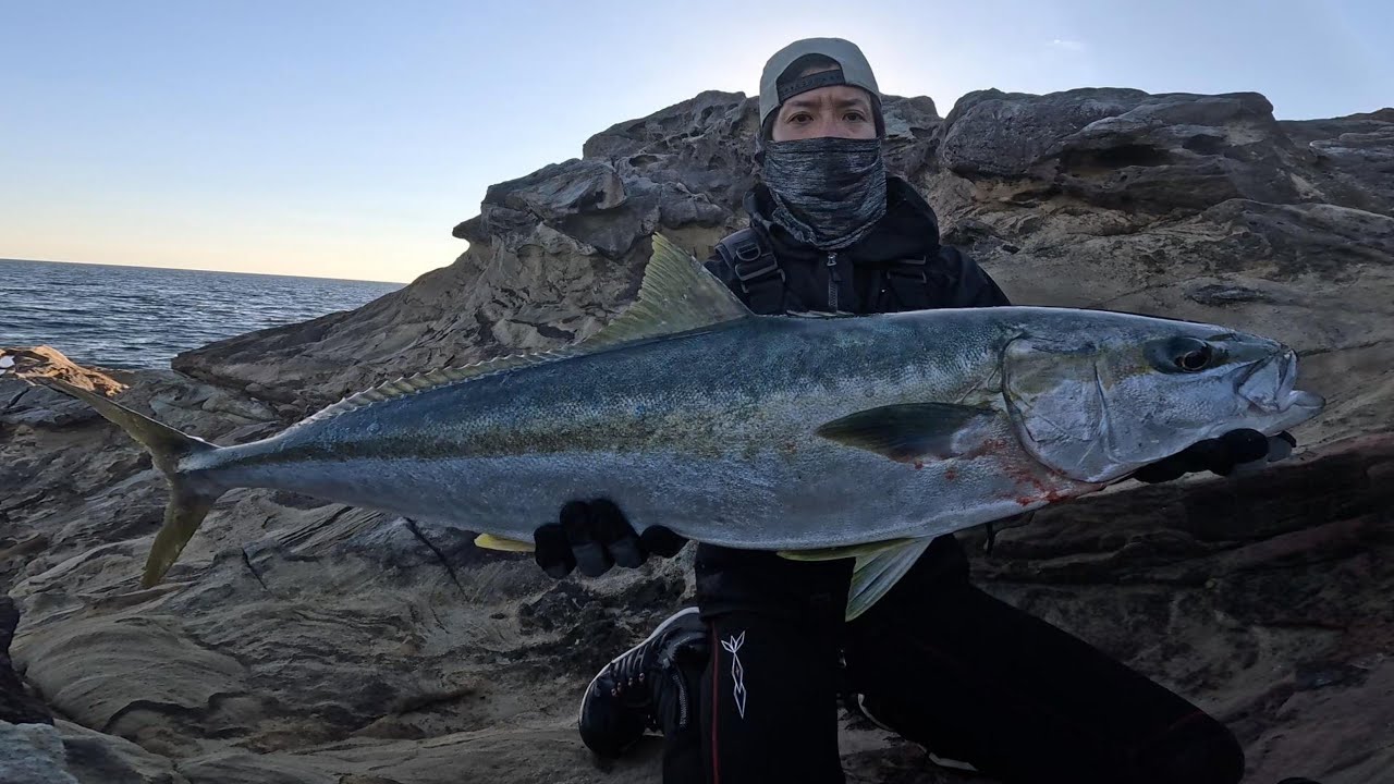 地磯でメーターオーバーヒラマサ・怪物との遭遇 ロックショアプラッギング