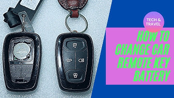 How to Change Smart Car Key Battery | Car Remote Key Battery | Tata Nexon  | Tech & Travel