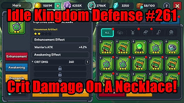 Idle Kingdom Defense #261 - Crit Damage On A Necklace! (Stage 15385)