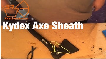 How to make a homemade axe or hatchet sheath out of kydex