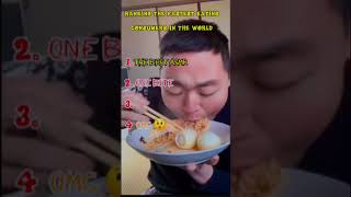 RANKING THE FASTEST EATING CONSUMERS IN THE WORLD 🤟😋