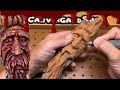 Bloody wood spirit easy power carving for halloween Dremel 4000-Kutzall-Foredom