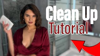 4K Transparent Cleaning Cleaning My Bath See Through No Bra Cleaning With Elara