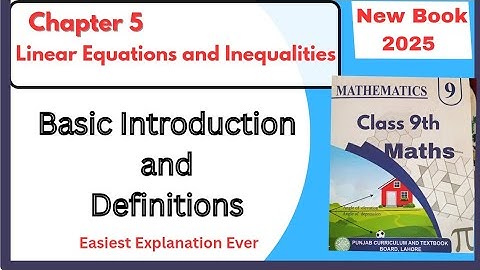 Class 9th Maths New Book PTB | Complete Introduction| Chapter 5|  #maths