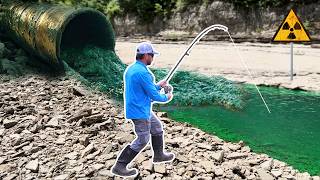 Fishing In a NUCLEAR RADIOACTIVE Creek!!! (Big Fish)