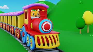 Number Train Adventure  | Learn Numbers 1–10 | Fun Kids Cartoon