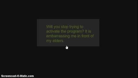 Activate the program.